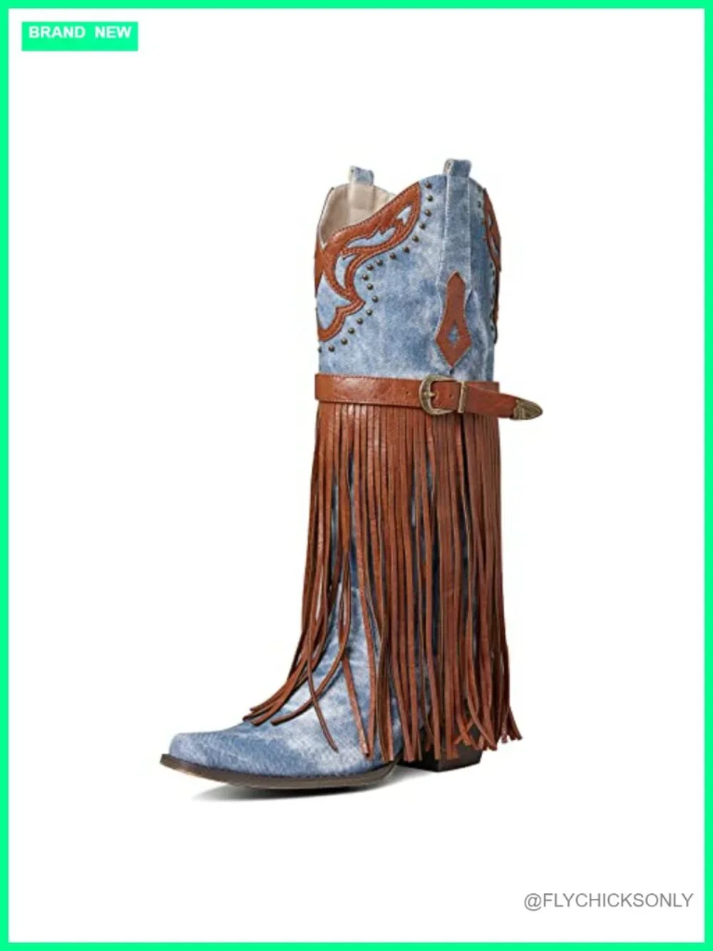 Microfiber Pointed Toe Western Bootie, Chunky Heel, Embroidered, Fringe,